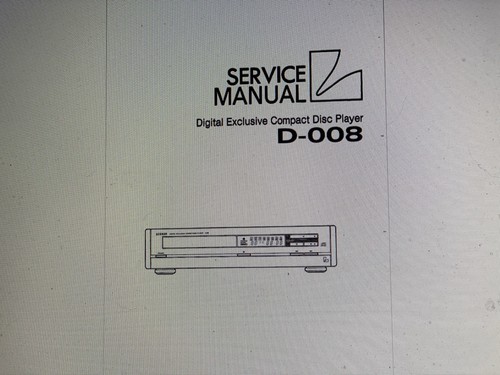 Luxman 008 service manual - d-008,
